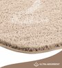 Light Beige Absorbent and Quick-Dry Polyester Bath Mats 50x70 cm