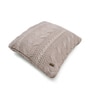 Light Beige Melange 100% Cotton Classical 18X18 Inches Knitted Cushion Cover