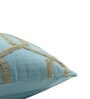 Light Blue Textured Cotton Blend 20 x 12 Inches Cushion Cover