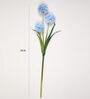 Light Blue Fabric Decorative Artificial BallMum Flowers Set of 3