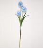 Light Blue Fabric Decorative Artificial BallMum Flowers Set of 3
