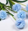 Blue Fabric Light Decorative Ballmum Artificial Flowers