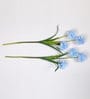 Blue Fabric Light Decorative Ballmum Artificial Flowers