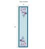 Zeba (84x12) Light Blue Polycanvas Table Runner
