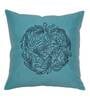 Light Blue Traditional Polyester Blend 16 x 16 Inches Cushion Cover