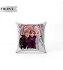 Light Blue Polyester Disney 16x16 inches Reversible Kids Cushion (1 Pc)