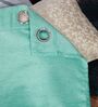 Light Blue Polyester Solid 7ft Room Darkening Eyelet Door Curtain