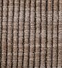 Light Brown & Light Green Abstract Wool & Jute 5 x 7 Feet Hand Woven Carpet