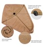 Light Brown Caldezonia Solid 450 GSM Microfiber Bath HairWrap