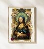 MONA LISA HD Poster With Brown Frame, 12.5 X 17.3 Inches