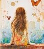 BOHO MUSE WALL ART FRAME HD Poster With Brown Frame, 12.5   17.3 Inches