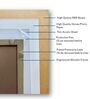 BOHO MUSE WALL ART FRAME HD Poster With Brown Frame, 12.5   17.3 Inches