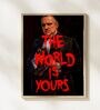 GOD FATHER HD Poster With Brown Frame, 12.5   17.3 Inches