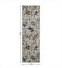 Light Brown Floral 2x3 Feet Machine Made Runner