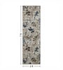 Light Brown Floral 2x7 Feet Machine Made Runner