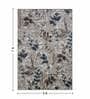 Light Brown Floral 5x7 Feet Machine Made Carpet