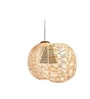 Gold Wood Single Hanging Lights