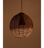 Gold Wood Single Hanging Lights