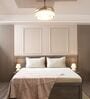 Cream 100% Cotton 300TC Solid Set of 2 Pillow Covers (Quilted)