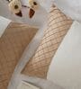 Light Cream 300TC 100% Cotton Solids Flat Super King Bedsheet With 2 Pillow Covers