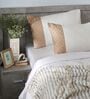 Light Cream 300TC 100% Cotton Solids Flat Super King Bedsheet With 2 Pillow Covers