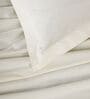 Cream 400TC 100% Cotton Solid Flat Super King Bedsheet With 2 Pillow Covers