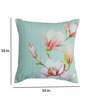 Light Green Floral Canvas 16 x 16 Inches Cushion Cover