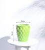 Light Green Ceramic Argyle Shape Desk Pot Desk Pot