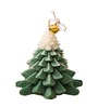 Light Green Velvet Rode Scented Christmas Tree Candle