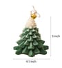 Light Green Velvet Rode Scented Christmas Tree Candle