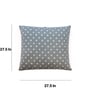Light Grey & Natural 100% Cotton Dottie 27X27 Inches Knitted Cushion Cover
