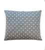 Light Grey & Natural 100% Cotton Dottie 27X27 Inches Knitted Cushion Cover