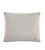 Light Grey & Natural 100% Cotton Herring Bone 16X16 Inches Knitted Cushion Cover