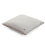 Light Grey & Natural 100% Cotton Herring Bone 16X16 Inches Knitted Cushion Cover
