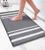 Light Grey Microfiber 40x60 cm Anti Skid Bathroom Mat