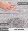 Light-Grey Microfiber 40x60 cm Anti-Skid Bathroom Mat