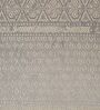 Light Grey and Off White Polyester Jacquard 16x16 inches Cushion Cover Set of 5