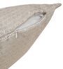 Light Grey and Off White Polyester Jacquard 16x16 inches Cushion Cover Set of 5