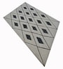Light Grey Wool And Cotton 5 X 8 Ft Hand Tufted Carpet