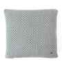 Light Grey Cotton 16X16 Inches Knitted Cushion Cover