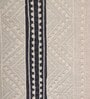 Zeba (84x12) Light Grey & Black Cotton Blend Table Runner