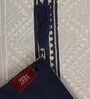 Zeba (84x12) Light Grey & Black Cotton Blend Table Runner