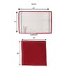 Zeba (13x19) Grey & Red Cotton Blend (Set of 12) Placemat