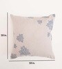 Light Grey Traditional Cotton Blend 18 x 18 Inches Cushion Cover