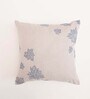 Light Grey Traditional Cotton Blend 18 x 18 Inches Cushion Cover
