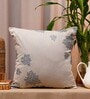 Light Grey Traditional Cotton Blend 18 x 18 Inches Cushion Cover