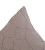 Light Grey Textured Cotton Blend 22 x 12 Inches Cushion Cover