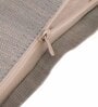 Light Grey Traditional Blended Cotton 16 x 16 Inches Embroidered Cushion Cover