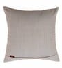 Light Grey Traditional Blended Cotton 16 x 16 Inches Embroidered Cushion Cover