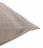 Light Grey Traditional Blended Cotton 16 x 16 Inches Embroidered Cushion Cover